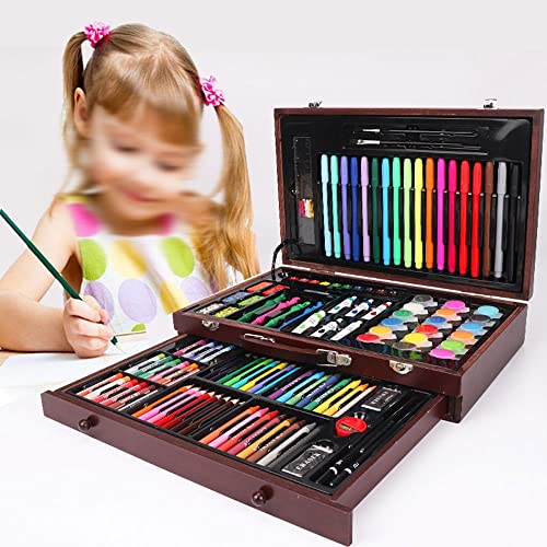 XARONF Art Supplies, 123-Pack Deluxe Wooden Art Set Crafts Drawing Painting Kit, Creative Gift Box for Adults Artist Beginners Kids Girls Boys XARONF