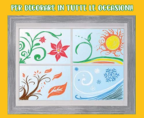 Crayola Window Markers (8 Count), Washable Window Markers for Kids, Works On Glass Surfaces, Fun Gifts for Kids Crayola