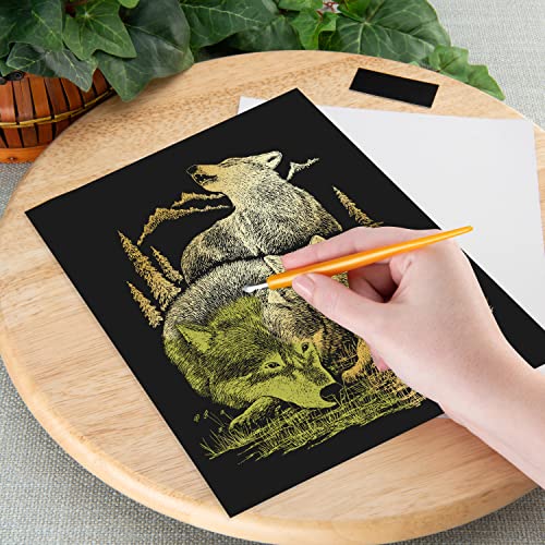 Royal and Langnickel Gold Engraving Art, Wolves Royal & Langnickel