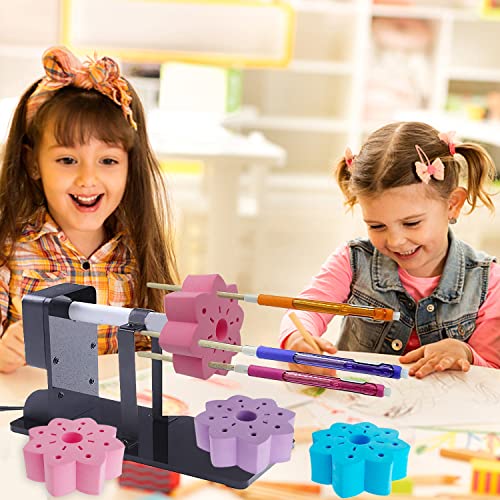 Epoxy Glitter Pen Turner Attachment, Pen Turner Adapter to Hold Pens, 28set Glitter Epoxy Pen Holder for Cup Turner DIY Craft Epoxy Resin Pen Making WOOPSOO