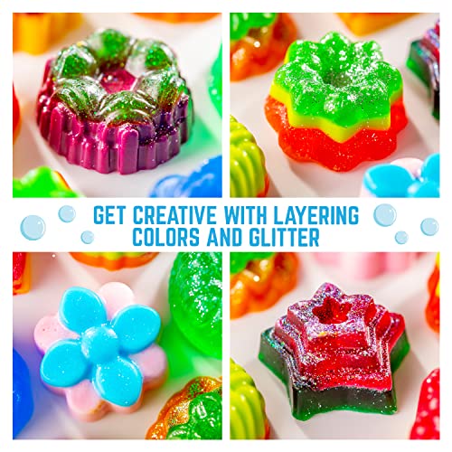 GirlZone Little Artisan Make Your Own Soap Kit, Over 100 Awesome Pieces in One Soap Making Kit to Create 12 Cake Kids Soap with Yummy Scents and GirlZone