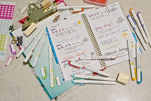 Zebra Pen Mildliner Double Ended Highlighter Set, Broad and Fine Point Tips, Assorted Ink Colors, 15-Pack Zebra Pen