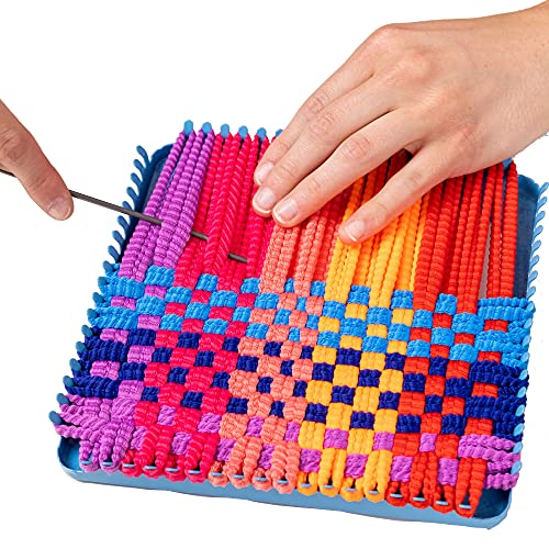 Hapinest Make Your Own Potholders Weaving Loom Kit Arts and Crafts Kit for Kids Girls and Boys Ages 6 7 8 9 10 11 12 13 Years Old and Up Hapinest