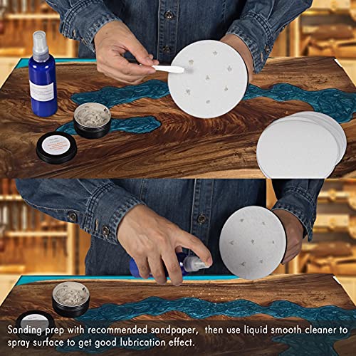 Premium Resin Polishing Kit, Epoxy Polishing Kit, Polishing Compound for Epoxy Resin High Gloss Finishes, Epoxy Resin Polish, Smooths Out Counters HT HOMETINKER