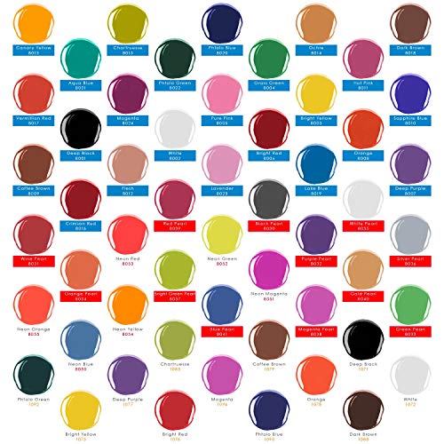 U.S. Art Supply 36 Color Deluxe Acrylic Airbrush, Leather & Shoe Paint Set with Cleaner, Thinner, 50-Plastic Mixing Cups, 50-Wooden Mix Sticks and U.S. Art Supply