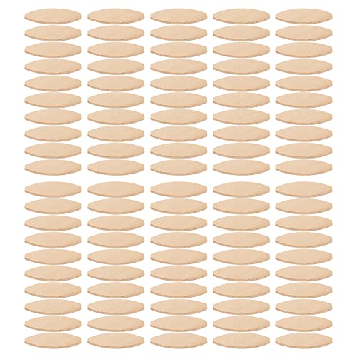 Beech Wood Biscuit Plate Joiner Kit, 100 Piece Wood Biscuits, Number 0, 10, 20 Wood Joining Biscuits (0#) - WoodArtSupply