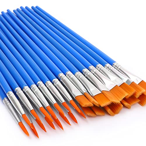 UPINS 30 Pcs Paint Brushes,Small Brush Bulk for Detail Painting UPINS