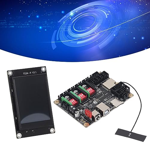 3D Printer Control Board MKS DLC32 V2.1 32 Bit Control Board with WiFi 2.4 Inch TS24 R V2.1 Touch Screen Laser Engraving Machine Main Board Hyuduo
