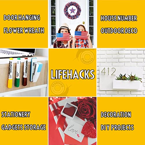 CZoffpro Double Sided Tape Heavy Duty - Clear Mounting Adhesive Two Tape, Transparent Strong Removable Stick Wall Strips Picture Carpet - Arts & CZoffpro