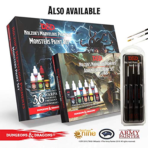 The Army Painter Dungeons and Dragons Nolzur’s Marvelous Pigments Underdark Paint Set, 10 Acrylic Paints Roleplaying, Boardgames, Wargames Miniature The Army Painter