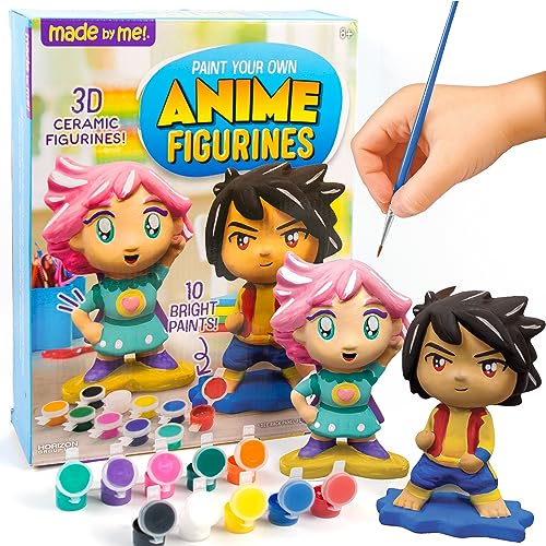 Made By Me Paint Your Own Anime Figurines, Art Supplies for Anime Enthusiasts, Kids Arts & Crafts Painting Kit, Creative Toys for Kids, Arts and Made By Me