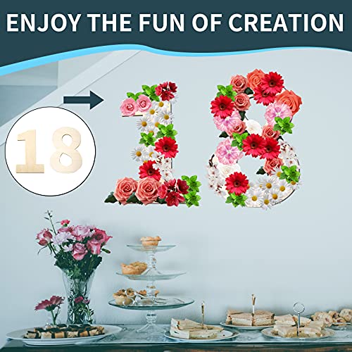 GDGDSY 14 Inch Blank Wood Number 0 Unfinished Wooden Number Sign Large Number 0 for Birthday Graduation DIY Craft Art Decoration Party Decoration. GDGDSY