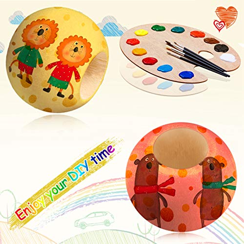 200 Pieces Large Hole Wooden Beads for Macrame Natural Round Wood Loose Beads Unfinished Wood Spacer Beads for Bracelet Pendants Crafts DIY Jewelry Yaomiao