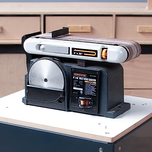 POWERTEC UT1008 Planer Stand with Wheels, 23-1/16" x 20-1/8" x 29.5" Melamine MDF Table Top, Multi-Purpose Storage Mobile Base for Woodworking POWERTEC