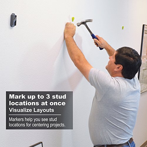Calculated Industries 7310 StudMark Magnetic Stud Finder with 2 Removable Magnet Markers | Finds & Marks up to 3 Stud Locations | Updated 2020 More Calculated Industries