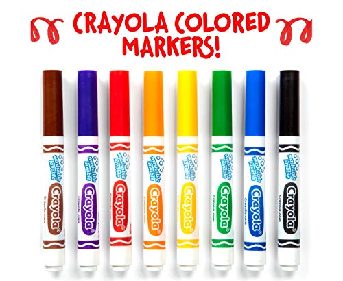 Crayola Washable Markers - Black (12ct), Kids Broad Line Markers, Bulk Markers for Classrooms & Teachers Crayola