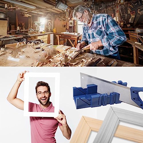 Hand Mitre Saws, Saw Angle Cutting Box Sawing Guide Tool Hand Miter Saw Cabinet Set with Multi Angle High Efficiency for Cutting Wood Yosoo Health Gear