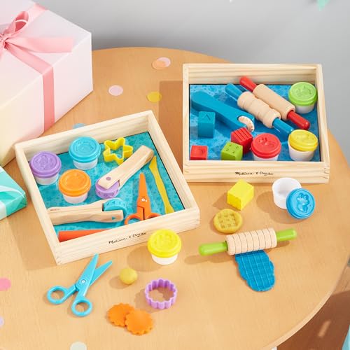 Melissa & Doug Clay Play Activity Set - With Sculpting Tools and 8 Tubs of Modeling Dough - Arts And Crafts For Kids, Clay Kits For Ages 3+ Melissa & Doug