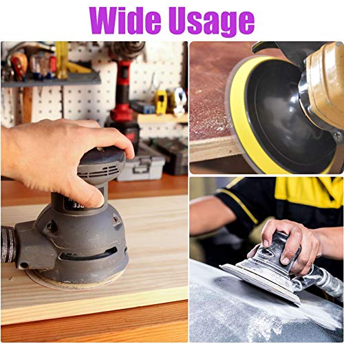 LotFancy Sanding Discs 5 Inch 8 Hole, 100PCS 40 60 80 120 180 220 240 320 400 800 Grit Assorted Professional Sandpaper, Hook and Loop Random Orbital LotFancy