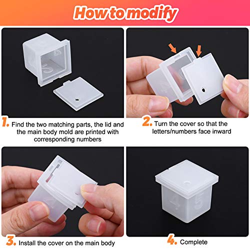 Resin Dice Molds, Shynek 19 Styles Polyhedral Game Dice Molds Set with Silicone Dice Mold, Mixing Sticks, Measuring Cup, Droppers, Acrylic Paints Set shynek