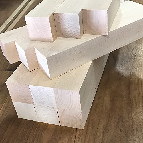 Maple Wood Turning Blanks 6pcs - 2" x 2" x 12" Cherokee Wood Products