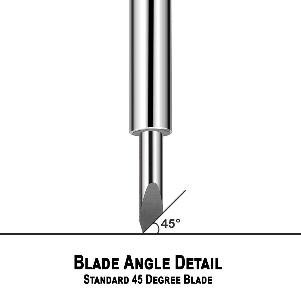 Craft Blades German Carbide Bulk Packs Deep Point (20 Pack - 15 Standard & 5 Deep Point) Bridge Cutters