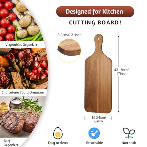12 Pcs Bulk Cutting Board Wood Chopping Board Laser Engraving Serving Board Charcuterie Boards for Customized Mother's Day Wedding Housewarming Gift Zubebe