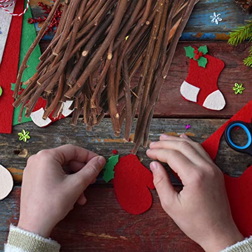 SEWACC 50pcs Branch Material Natural Wood Log Sticks Wooden Dowel Rod Cane Accessories Birch Wood Sticks Dry Wooden Sticks Vase Wood Crafts DIY SEWACC