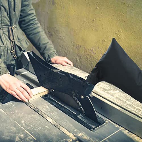 Black Table Saw Dust Collector Bag for 10" Tablesaws, Compatible with Bosch/Dewalt/Makita/Ryobi/Craftsman/Porter Cable/RIGID/Metabo/Kobalt Delta WoodArtSupply