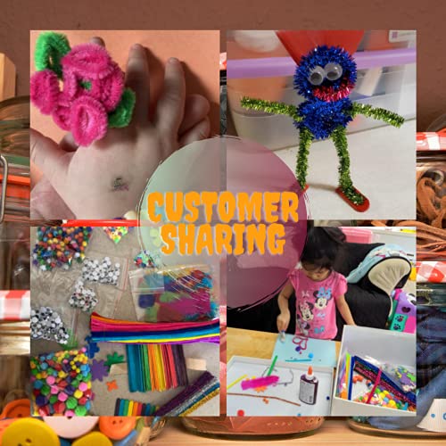 GoodyKing Arts and Crafts Supplies for Kids - 1170Pcs+ Craft Art Supply Kit for Toddlers Kids Craft Supplies & Materials Age 4 5 6 7 8 9 - All in One Goody King