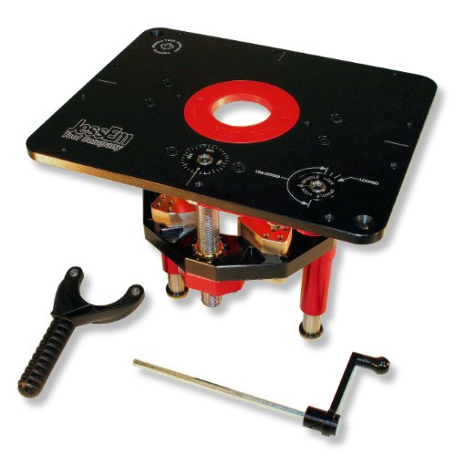 JessEm Mast-R-Lift II 02120 Router Lift, 9-1/4-Inch by 11-3/4-Inch,Black/Red JessEm Tool Company