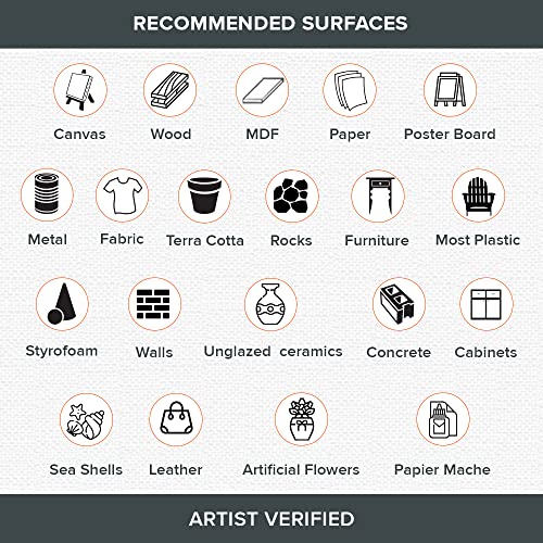 DecoArt Americana Metallics 24K Gold Paint, 3 Pack 8oz Metallic 24K Gold Acrylic Paint - Water Based Multi Surface Paint for Arts and Crafts, Home DecoArt