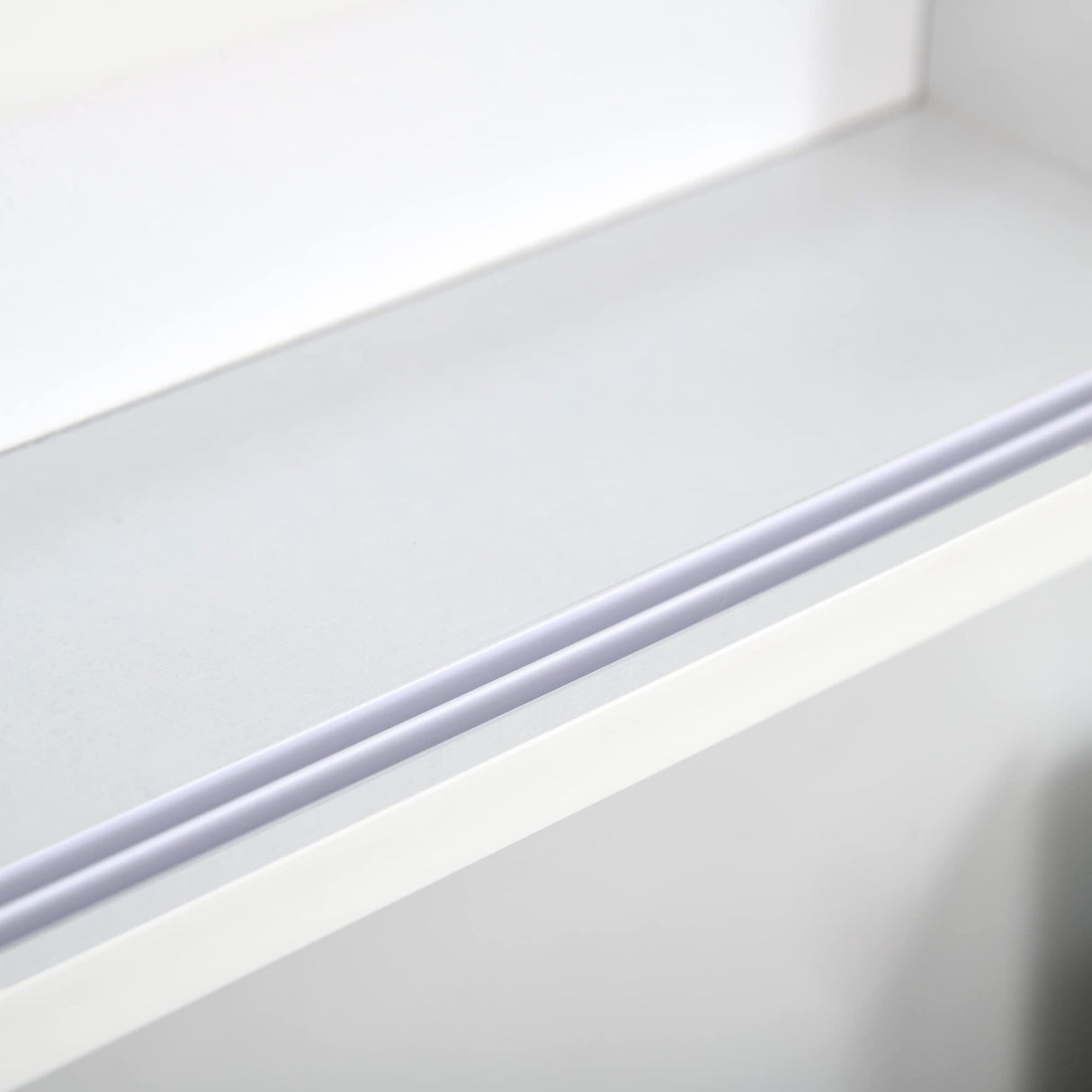 HOMCOM 5-Tier Display Cabinet, Glass Display Case with 2 Doors and Adjustable Shelves, Wall-Mounted, White HOMCOM