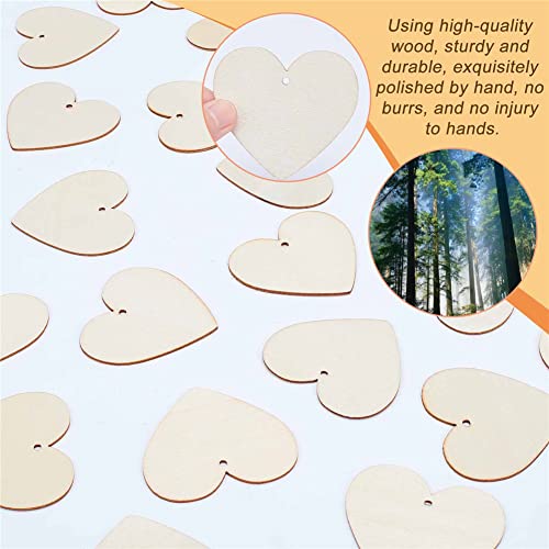 CRASPIRE Wedding Guest Book Alternative, for Guests to Sign with 3PCS Pens and 100PCS Wooden Sign Hearts Rustic Wedding Decorations for Wedding CRASPIRE