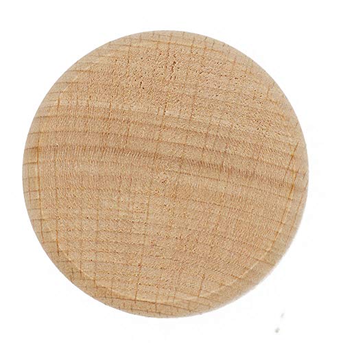 HOLLY TRIP 2PCS Small Round Unpainted Wooden Box, Wedding Ring Jewelry Boxes DIY Storage Trinket Bearer Box Container Case HOLLY TRIP