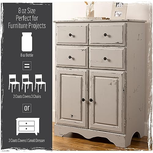 FolkArt Home Décor Chalk 8 fl oz Greens Kit, Including 2 Ultra Matte 2 Piece, 96416 Paint and Brush Set FolkArt