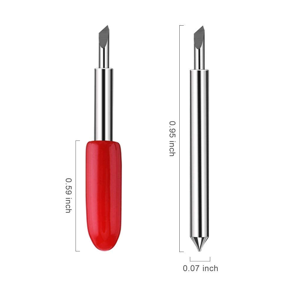 Craft Blades German Carbide Bulk Packs Deep Point (20 Pack - 15 Standard & 5 Deep Point) Bridge Cutters