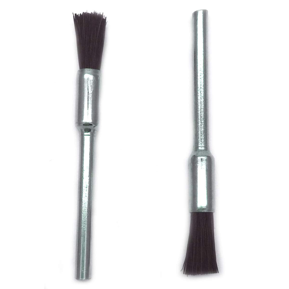 COMOK Nylon Bristle Brushes Black Pen Shape Cleaning Brushes 1/8" Shank Fit Dremel Diamond Walnut Bodhi Jade Silverware Polishing 40PCS COMOK