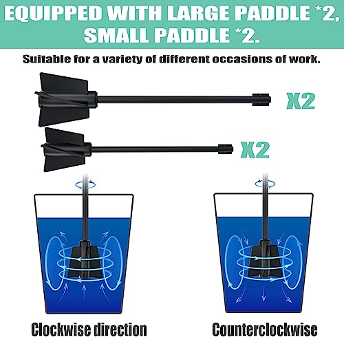 Upgraded Resin Mixer, Handheld Rechargeable Mixer with Minimizing Bubbles,Epoxy Resin Mixer for Resin, Silicone Mixing, Resin Molds, Resin Supplies, BGick