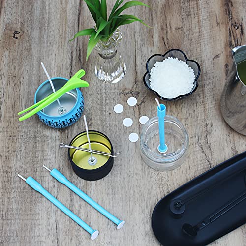 CandMak Candle Wick Kit, 60 Cotton Candle Wicks with Candle Making Tools for Candle Making (Thick 4"+6"+8") CandMak