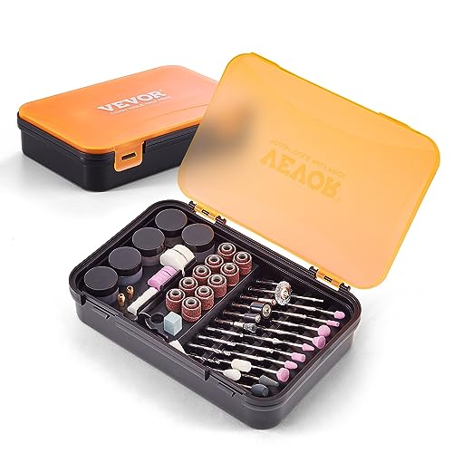 VEVOR 357PCS Rotary Tool Accessories Kit, 1/8" Diameter Shank Power Rotary Tool Accessories Set, Universal Fitment Electric Tool Accessories for VEVOR
