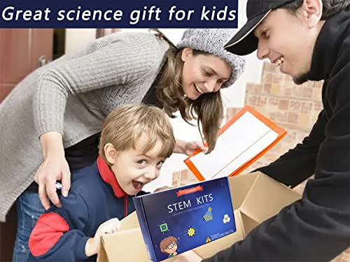 STEM 4 Set Solar Motor Kit,Wooden Model Electric Car Science Experiment Projects,Educational 3D Building Puzzles Electronic with 3 Different Motors SCAEMO