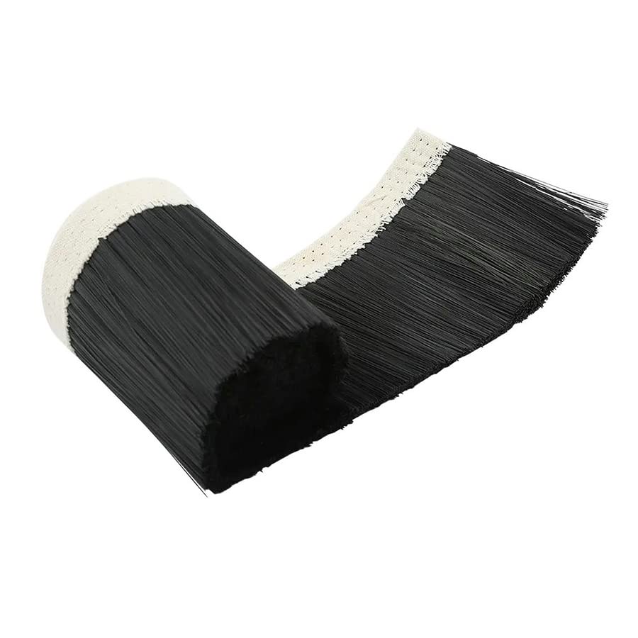 Nylon 1M Brush Vacuum Cleaner Engraving Machine Dust Collector Cover 70/100MM For CNC Router To Spindle Motor Milling Machine (Black/70MMX1M) Generic