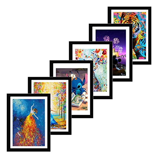 2-Pack Diamond Painting Frames, Wood Frames for 12x16in/30x40cm Diamond  Painting Canvas, Display 10x14, Wall Gallery Diamond Picture Frames (Wood)