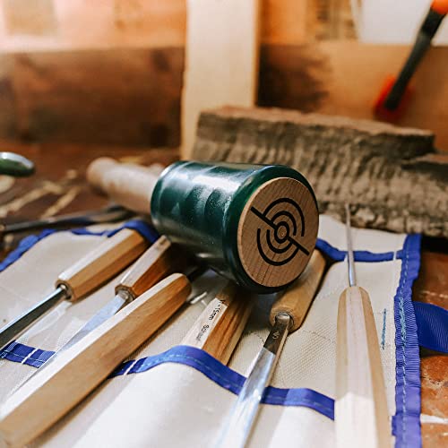 Schaaf Wood Carving Tools 15oz Small Wooden Mallet | Wood Tools Woodworking | Wood Hammer | Comfortable Handle Reduces Hand Fatigue | Urethane Schaaf Wood Carving Tools
