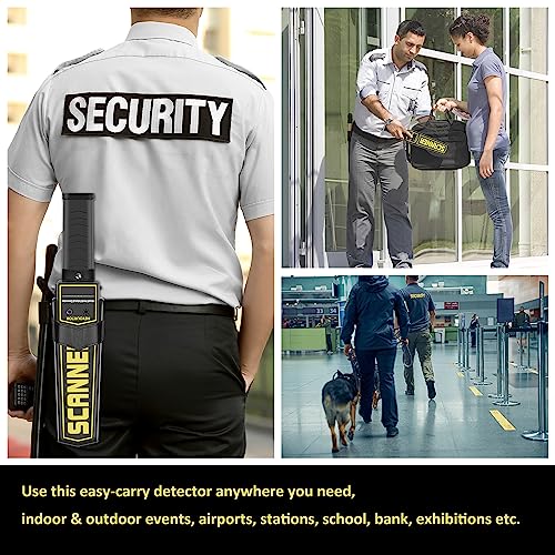 Metal Detector Wand - Handheld Security Wand,Metal Detector,High-Sensitivity Accuracy Safety Bars for Lumber Woodworking (with Light) HEYOURTOR