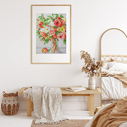 Arteza 5D Diamond Painting Kit, 2-Pack, Floral Designs, Full-Drill Diamond Art for Adults, 12 x 16 Inches Canvases, Round Rhinestones, & Painting ARTEZA