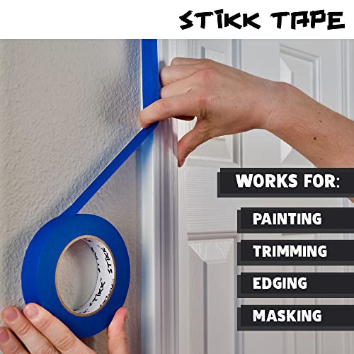 STIKK Painters Tape - 1pk Black Painter Tape - 2 inch x 60 Yards - Paint Tape for Painting, Edges, Trim, Ceilings - Masking Tape for DIY Paint STIKK