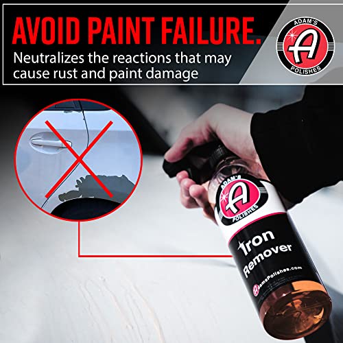 Adam's Polishes Iron Remover (16oz) - Iron Out Fallout Rust Remover Spray for Car Detailing | Remove Iron Particles in Car Paint, Motorcycle, RV & Adam's Polishes