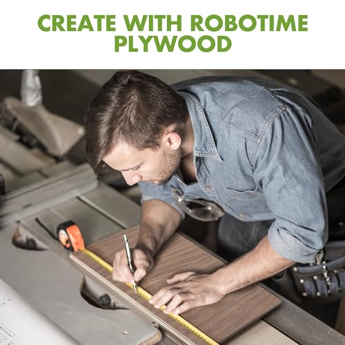 ROBOTIME 6Pcs 3mm Walnut Plywood, 1/8 Plywood Crafting Wood Sheets for Laser Cutting & Engraving, Thin Walnut Boards for Wood Project, 12"x20" ROBOTIME